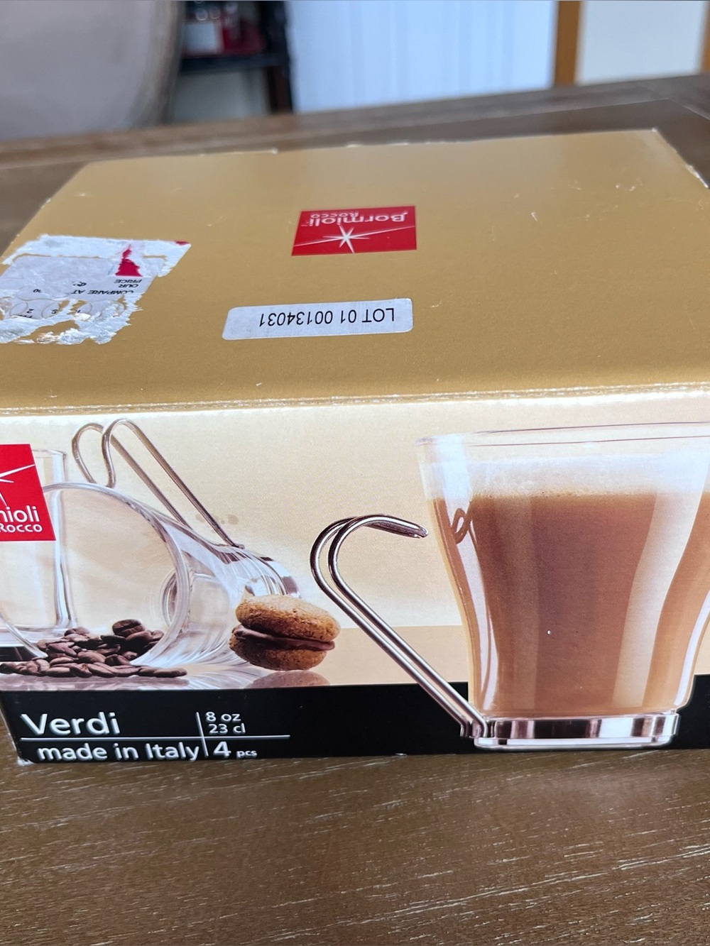 Bromioli Rosco Verdi Cappuccino mugs- set of 4 from Italy